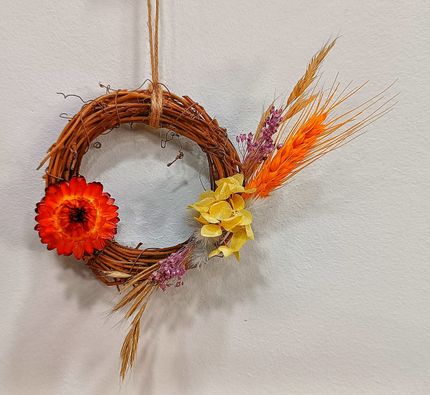 Mini Colgante Corona Floral