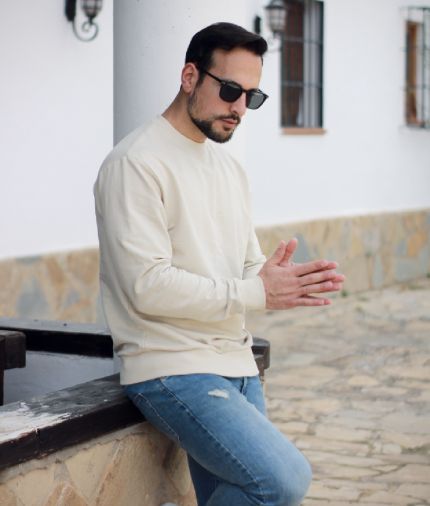 Sudadera Tiffosi beige