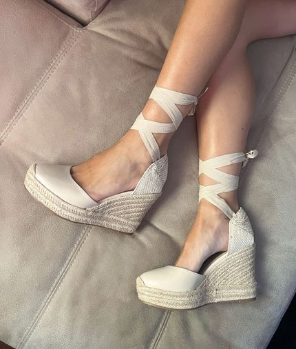 Cuñas polipiel beige