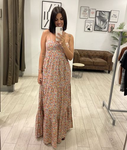 Vestido popelín florecitas