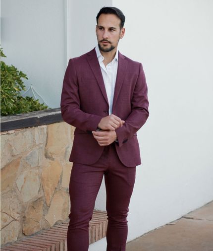 Traje Selinac burdeos