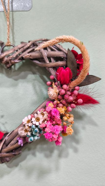 Colgante Corazón Floral