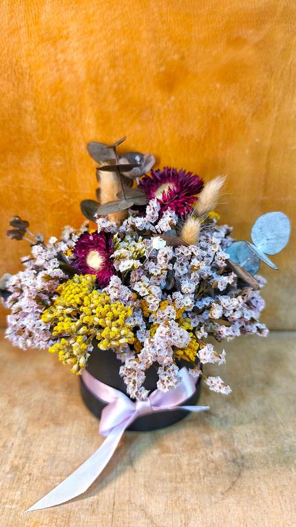 Mini Sombrerera Flores Multicolores